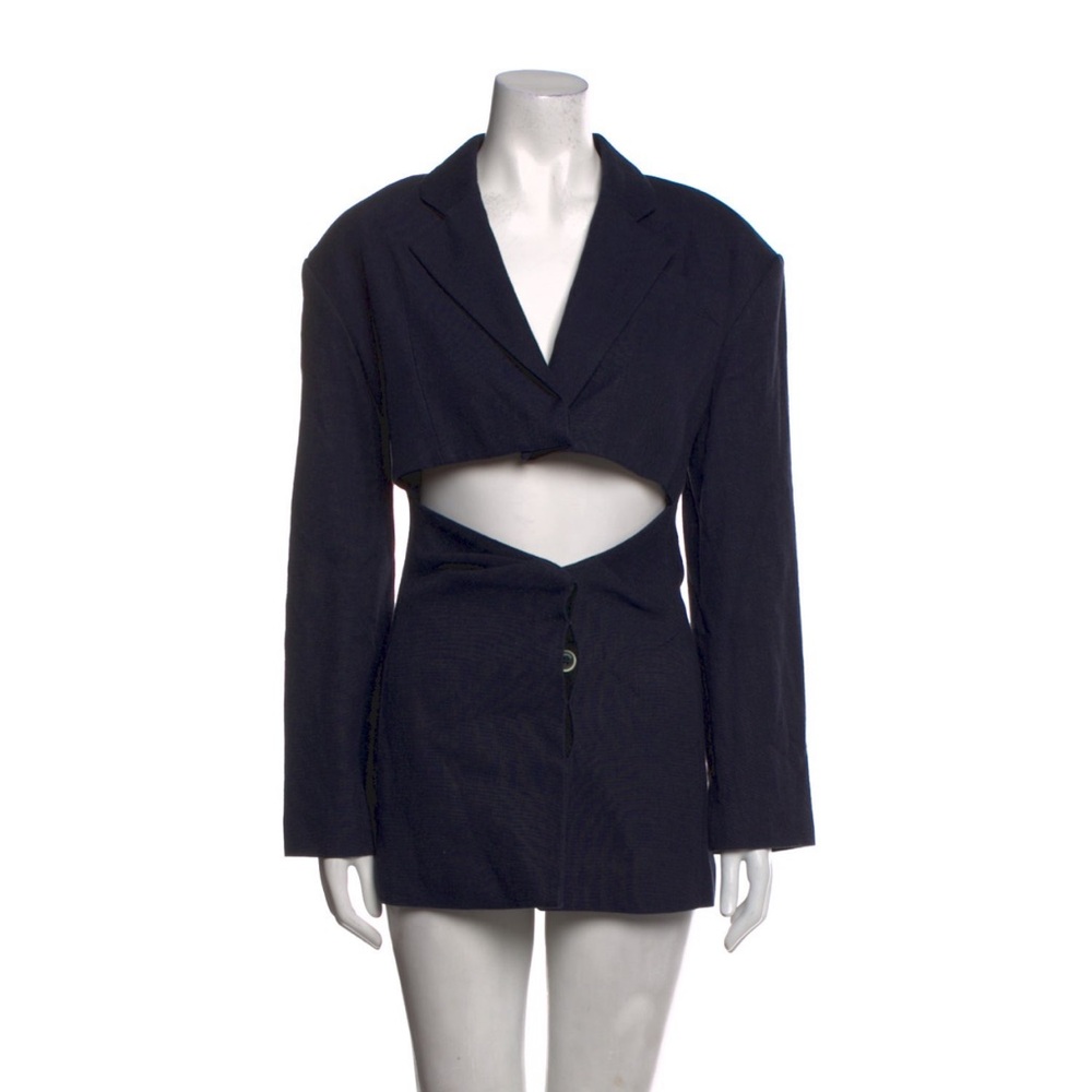 NWT Jacquemus L'Année 97 Navy Linen Dress